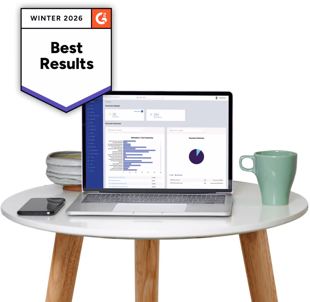 Winter 2026 Best results image showing a laptop on a table with software UI