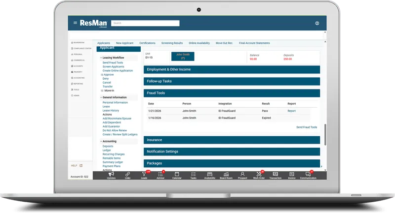 Identity validation software UI image