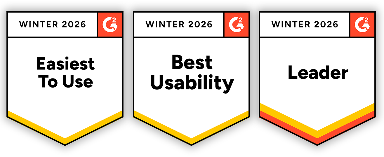 Winter 2026 badges, easiest to use, best usability, and leader