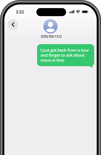 Pedro texts Ashton Pointe regarding fees